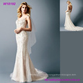 Sexy Mermaid Wedding Dresses Low Back Mermaid Wedding Gowns Lace Bride Dress